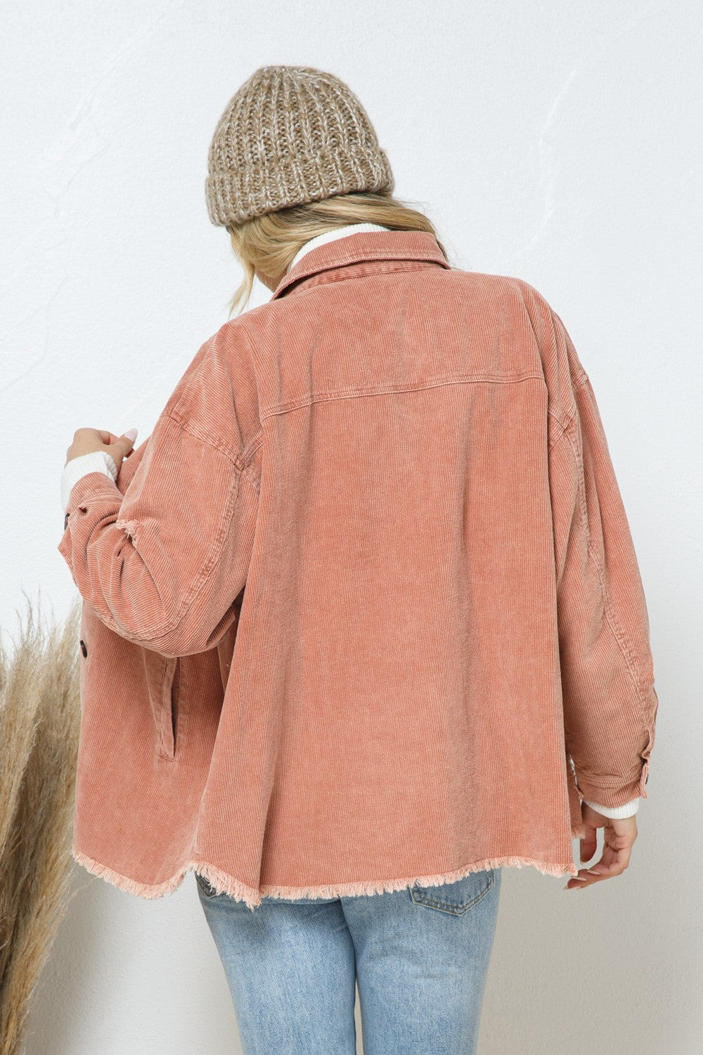 Rust Corduroy Shacket