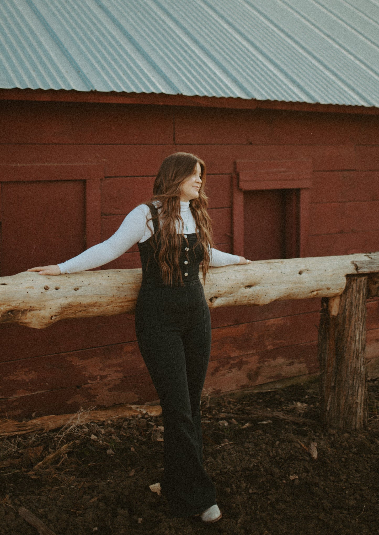 Black Denim Jumpsuit