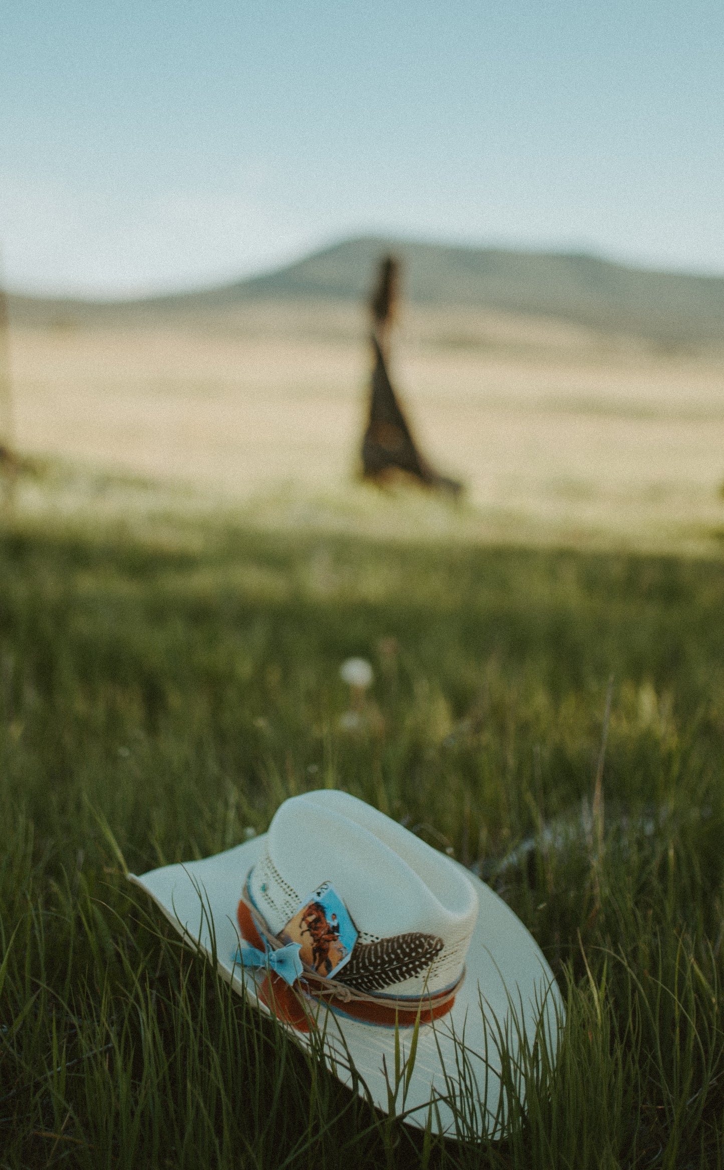 Denim Dreamer Straw Cowboy Hat