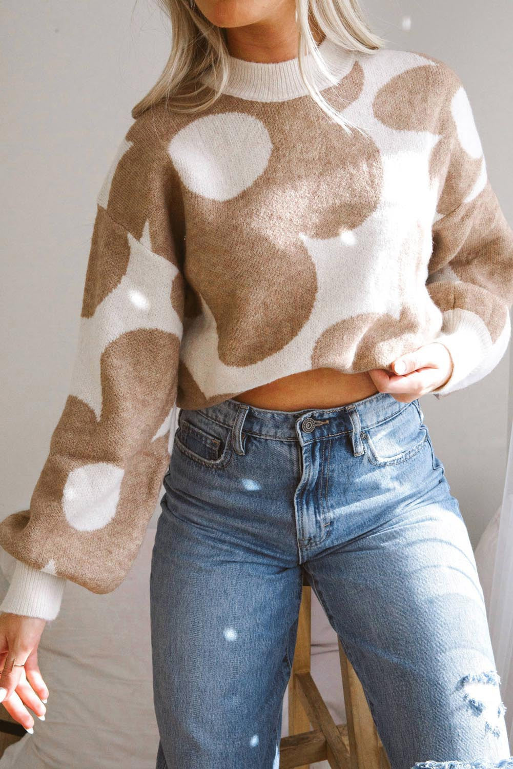 Floral Print Sweater