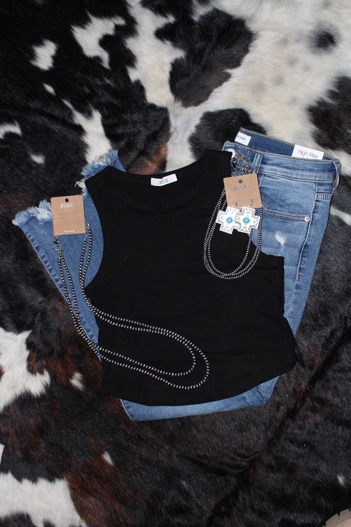 The Ivy Crop Tank (Black)