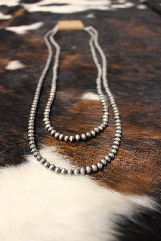 34"Layered Navajo Pearl Necklace